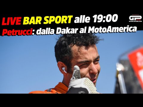 LIVE Bar Sport alle 19:00 - Petrucci: dalla Dakar al MotoAmerica