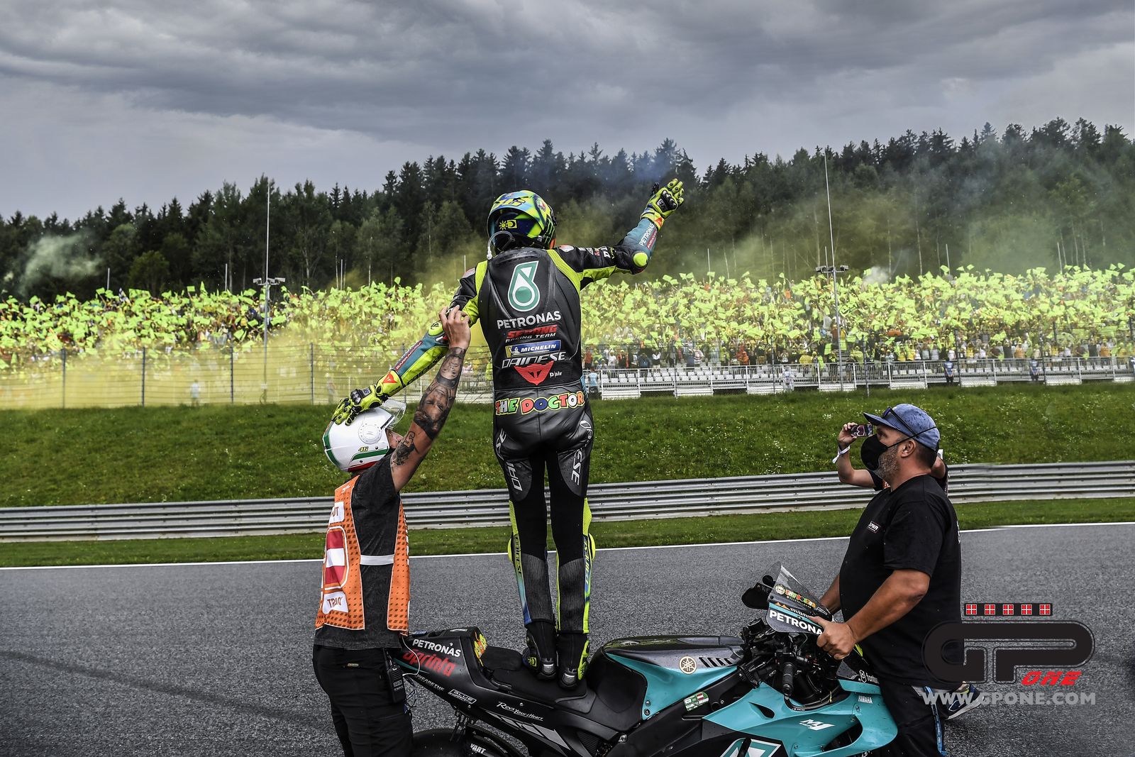 MotoGP, Rossi : “Ce n’était pas un défi pour moi de rester sur la bonne voie avec des slicks”