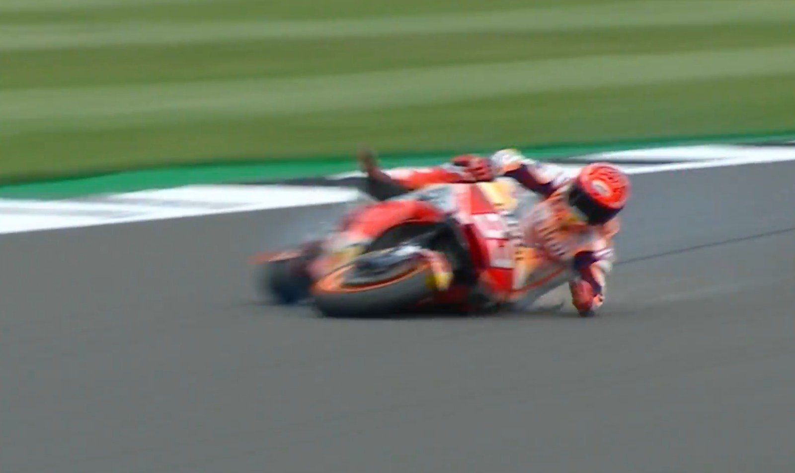 MotoGP, Silverstone : Marc Marquez s’envole à 270 Km/h, la vidéo du crash