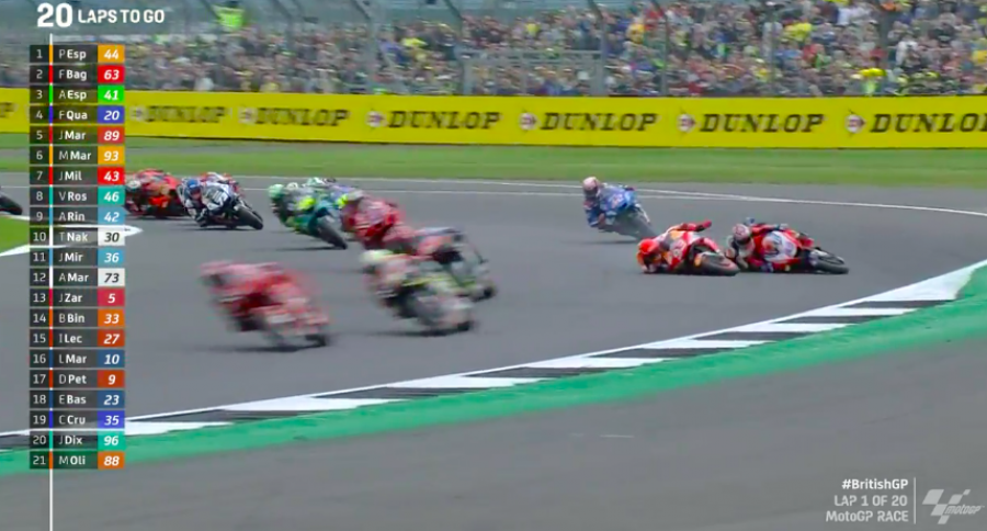 MotoGP: Quartararo vince in solitaria a Silverstone, podio di Aprilia con Espargarò