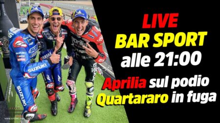 MotoGP, LIVE Bar Sport à 21h00 - Aprilia sur le podium, Quartararo en fuite