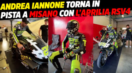 MotoGP, Andrea Iannone à Misano avec l'Aprilia RSV4 : Le Maniac n'abandonne pas