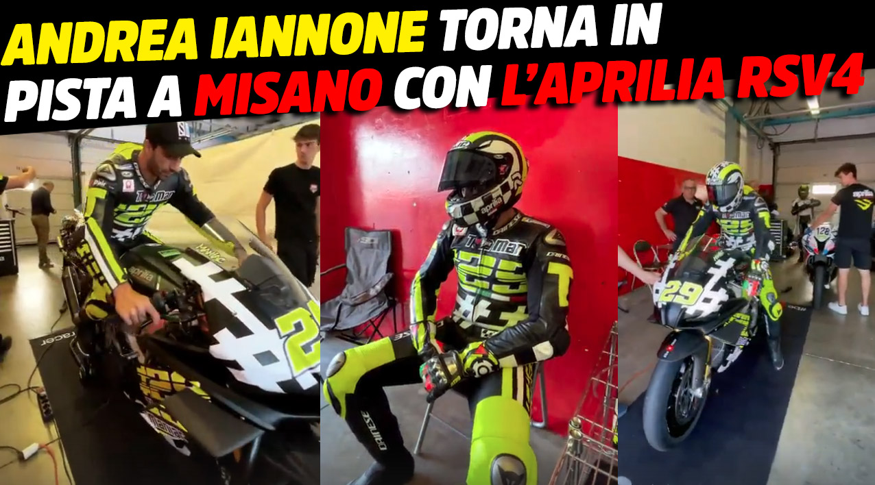 MotoGP, Andrea Iannone à Misano avec l’Aprilia RSV4 : Le Maniac n’abandonne pas