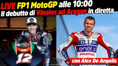 EN DIRECT - Alex De Angelis commente le FP1 MotoGP d'Aragon en direct