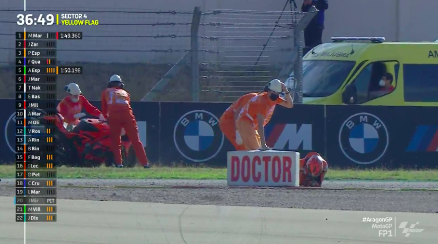 MotoGP: Marquez detta legge nella FP1 di Aragon, 1 secondo a tutti. Vinales 19°