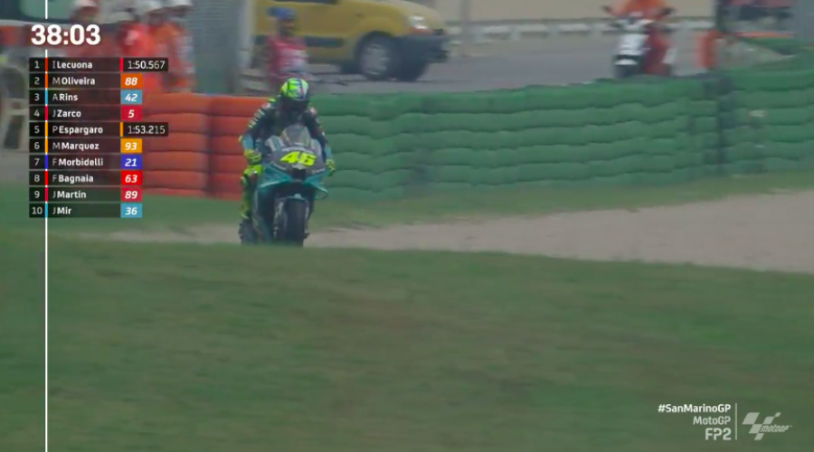 MotoGP: Zarco guida la carica Ducati in FP2 a Misano: 2° Bagnaia, 3° Miller