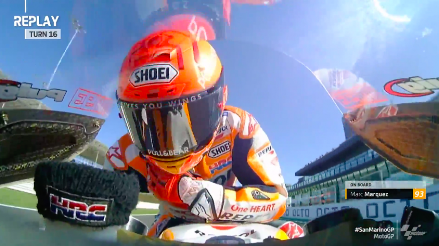 MotoGP: Bagnaia prenota la pole: 1° in FP3 a Misano, Marquez soffre e cade