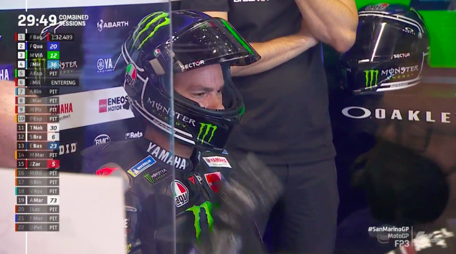 MotoGP: Bagnaia prenota la pole: 1° in FP3 a Misano, Marquez soffre e cade