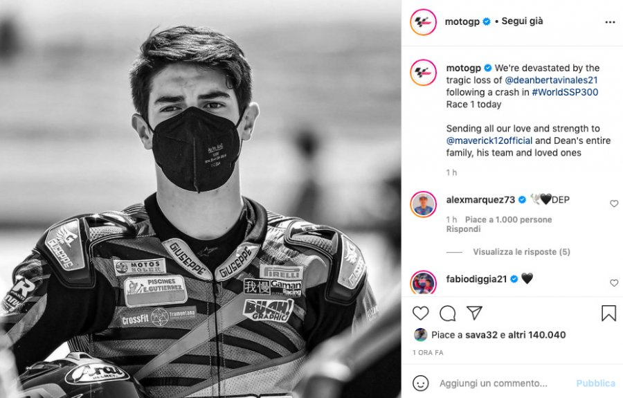 SBK: Quartararo piange Vinales: "Un anno duro, è il 3° ragazzo che se ne va"