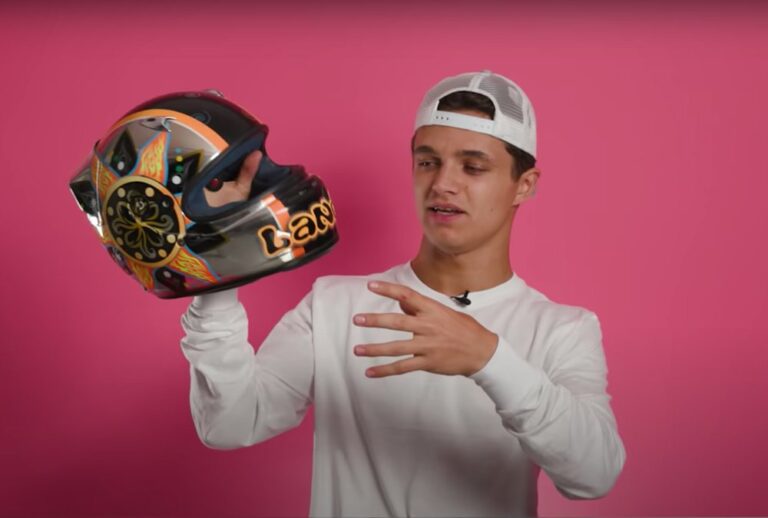 MotoGP, Lando Norris avoue : "pour mon premier casque j'ai copié Valentino"