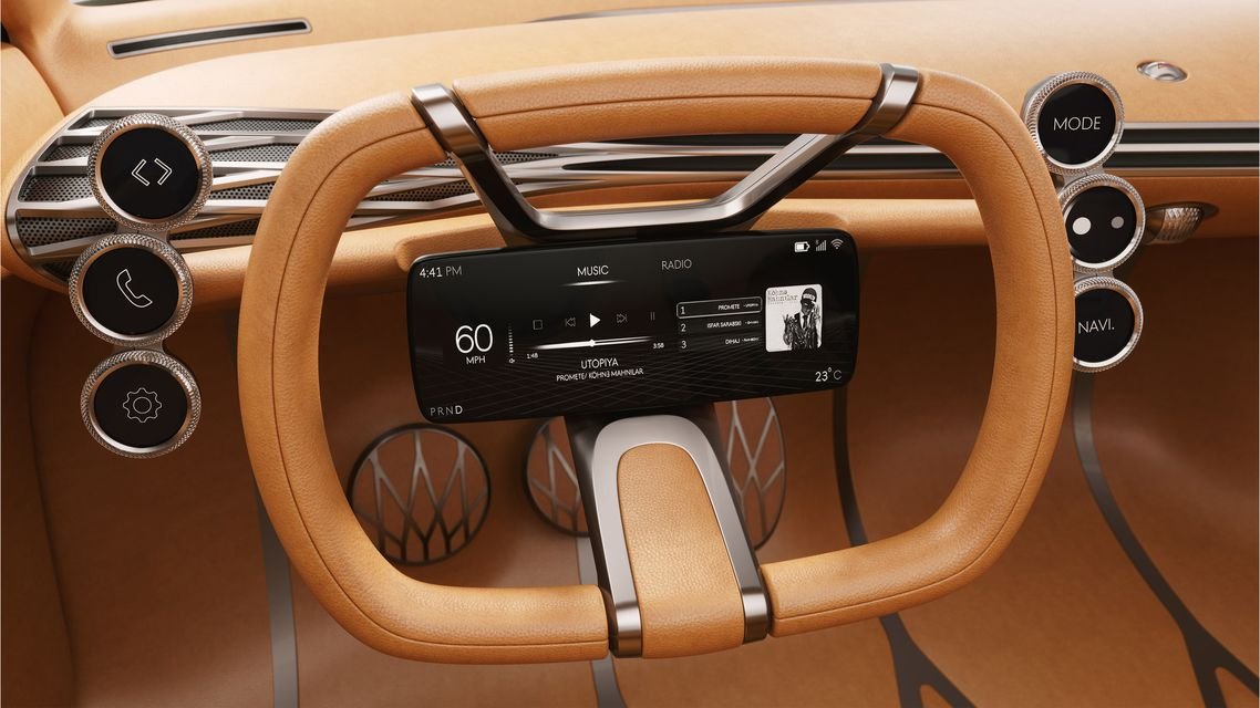 Hyundai : un brevet pour le volant avec tableau de bord numérique intégré
