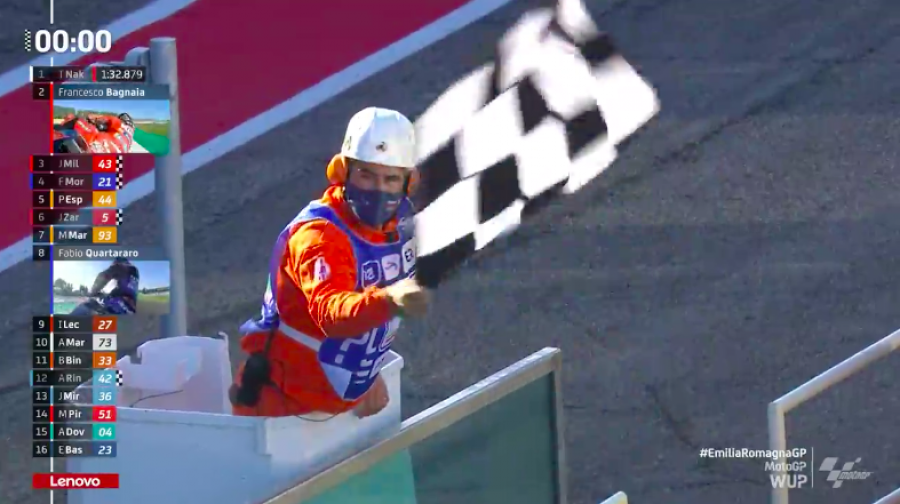 MotoGP: Nakagami 1° nel Warm Up a Misano davanti alle Ducati di Bagnaia e Miller