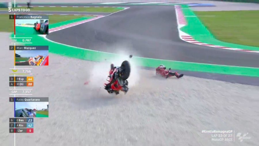 MotoGP: Misano show: Marquez vince, Bagnaia cade, Quartararo è campione!