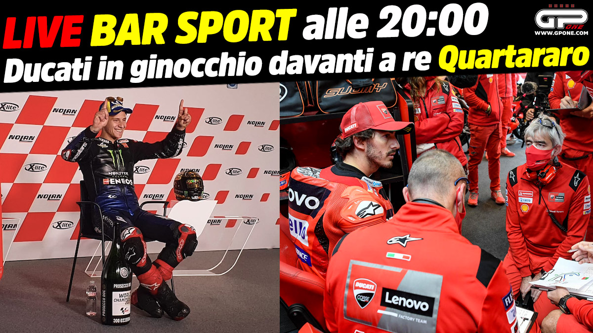 MotoGP, LIVE Bar Sport à 20h00 – Ducati à genoux devant King Quartararo