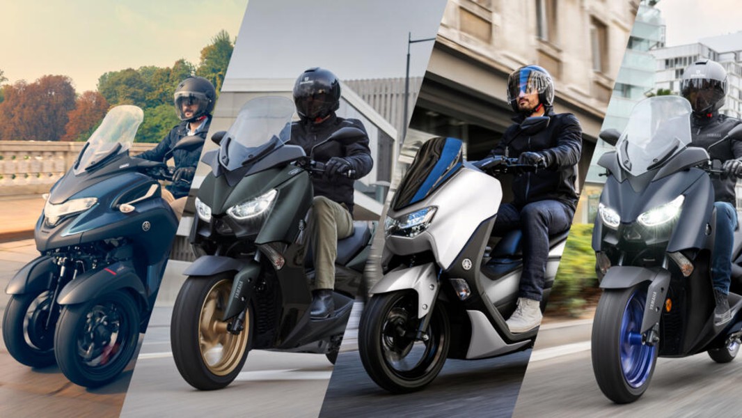 Yamaha XMAX, NMAX, Tricity et D’elight : de nouvelles couleurs pour 2022