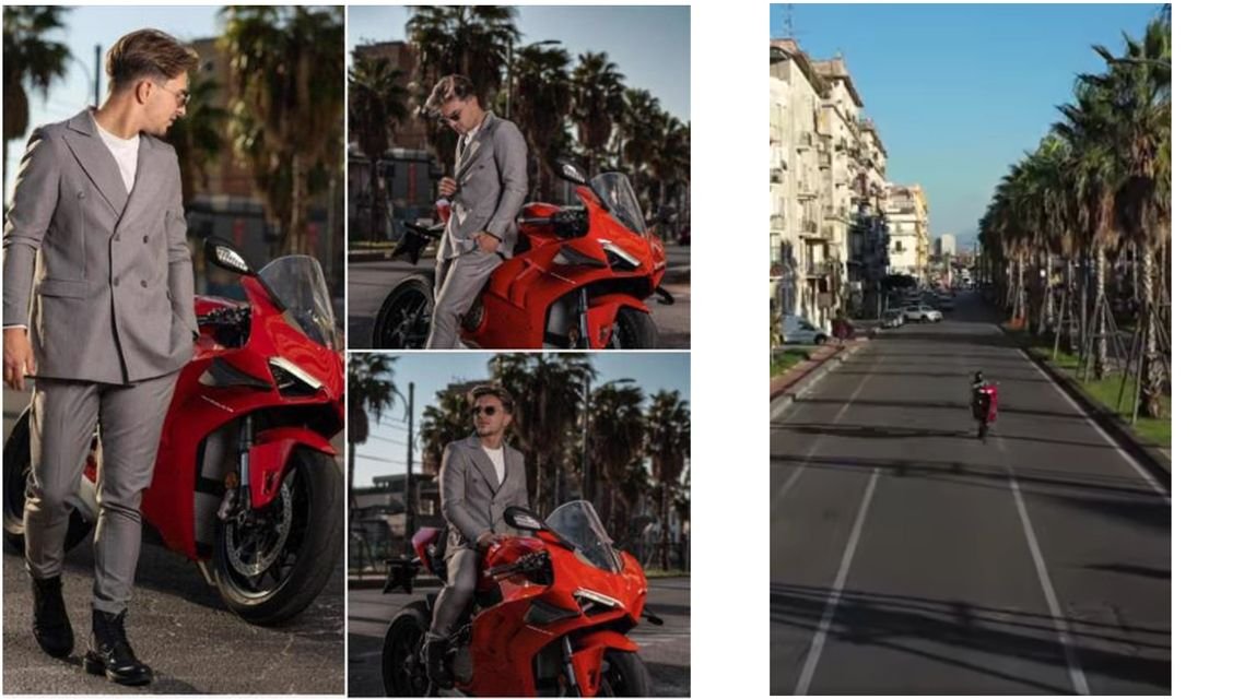 Ducati Panigale V4 : envolée pour une pub de vêtements, ça fait polémique