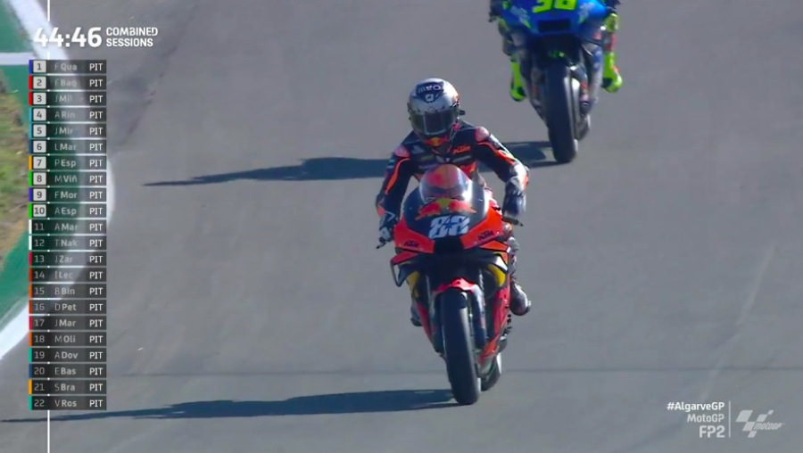 MotoGP: Quartararo si prende anche la FP2 a Portimao: Bagnaia 2° su Miller