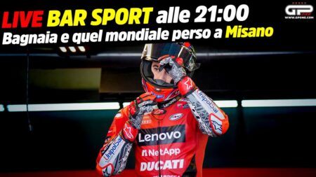 MotoGP, LIVE Bar Sport à 21h00 - Bagnaia et ce championnat du monde perdu à Misano