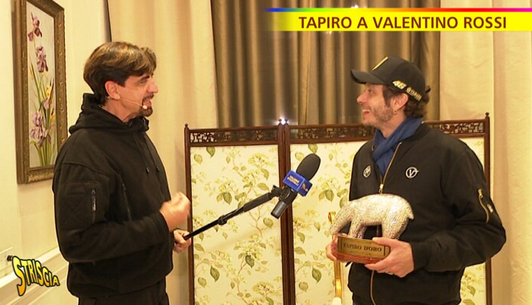 MotoGP, Tapir of Diamonds pour Valentino Rossi de Striscia la Notizia