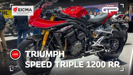 Eicma 2021 - Triumph Speed ​​Triple 1200 RR : rétro racing hypernaked