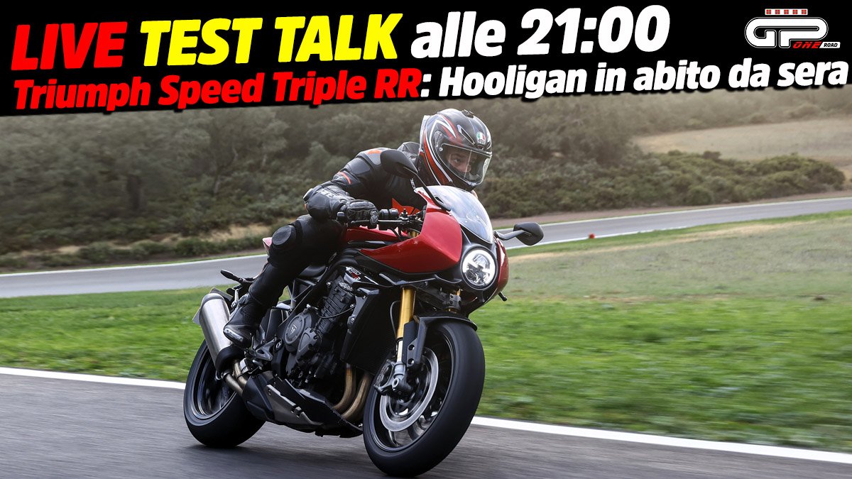 LIVE Test Talk à 21h00 – Triumph Speed ​​Triple RR : Hooligan en tenue de soirée