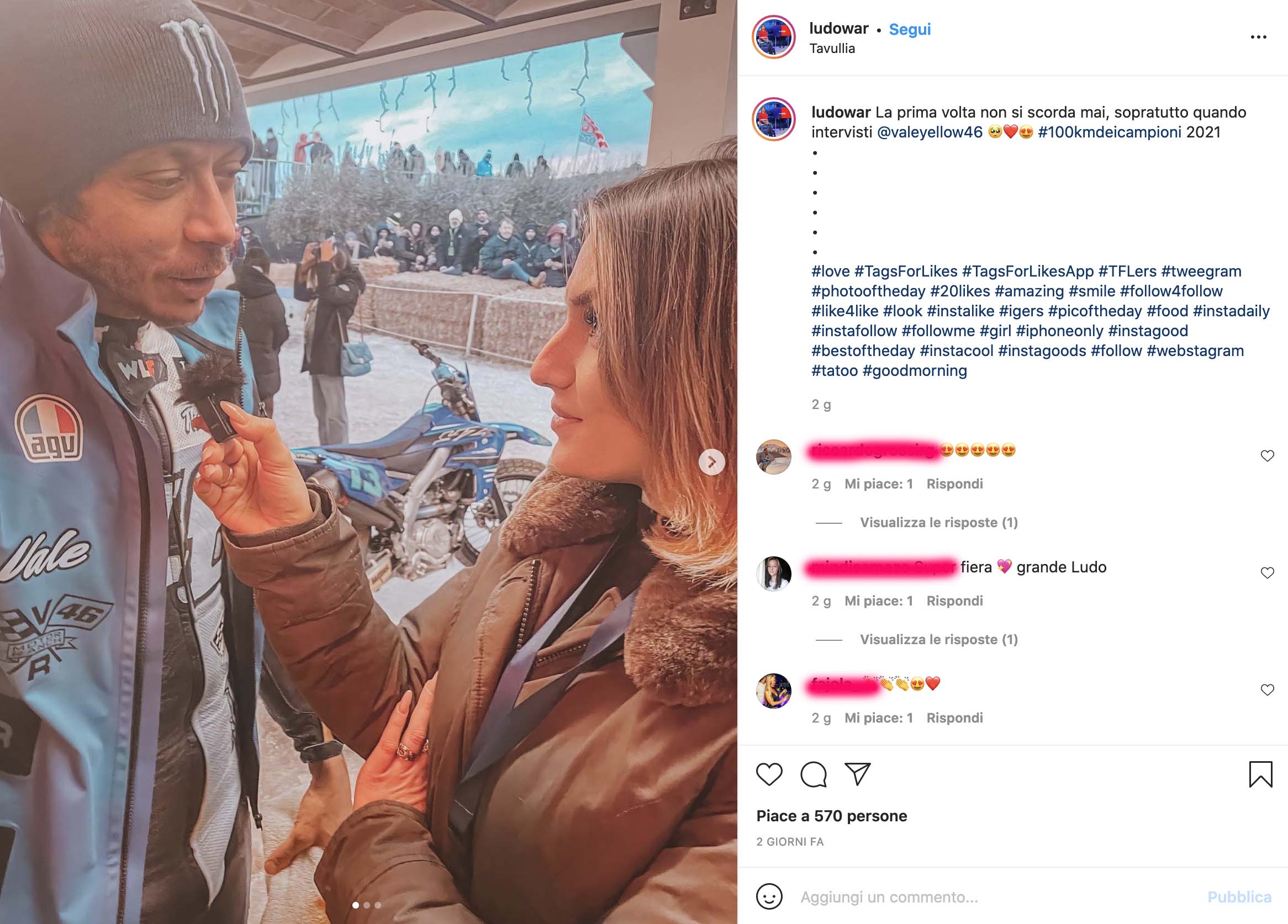 MotoGP, Ludovica Guerra : “la première fois avec Valentino Rossi ne s’oublie jamais”