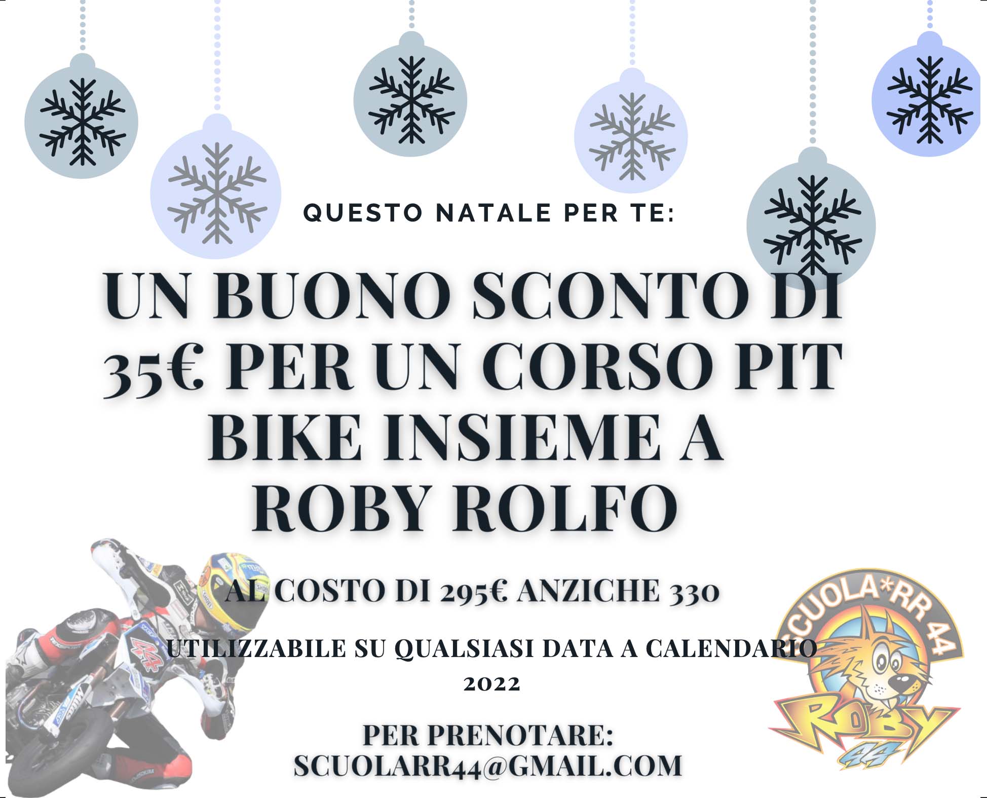 Roby Rolfo ‘réduit’ son cours avec Pit Bike pour Noël