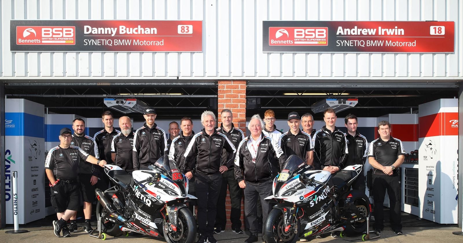 SBK, Danny Buchan et Andrew Irwin continuent avec SYNETIQ BMW dans BSB 2022