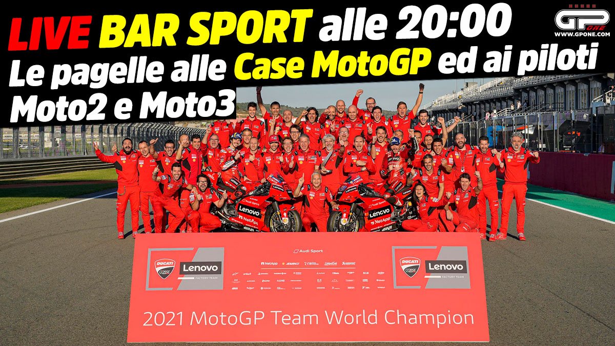 LIVE Sport Bar à 20h – Tableau de bord aux constructeurs MotoGP et aux pilotes Moto2 et Moto3