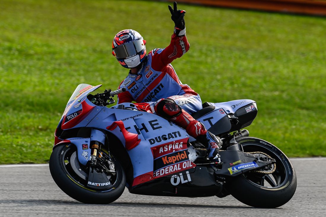 MotoGP, Di Giannantonio : “Chaque freinage avec la Ducati est comme un droit de Tyson”