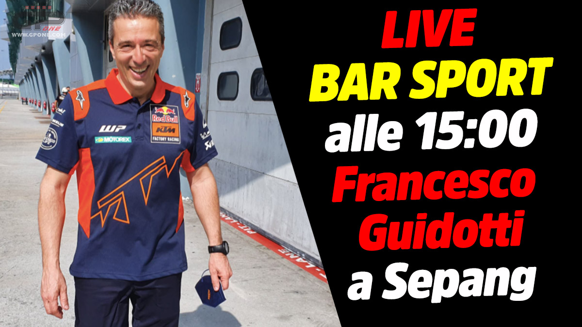 MotoGP, LIVE Bar Sport à 15h00 – Avec Francesco Guidotti à Sepang