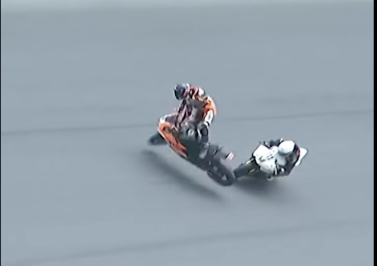 MotoAmerica, VIDEO - À Daytona, la peur envahit le secteur bancaire : mauvaise chute pour Miranda