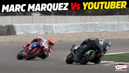 MotoGP, VIDEO - Marquez Vs YouTuber : il lui manque juste une CBR 600 contre une ZX-10 RR
