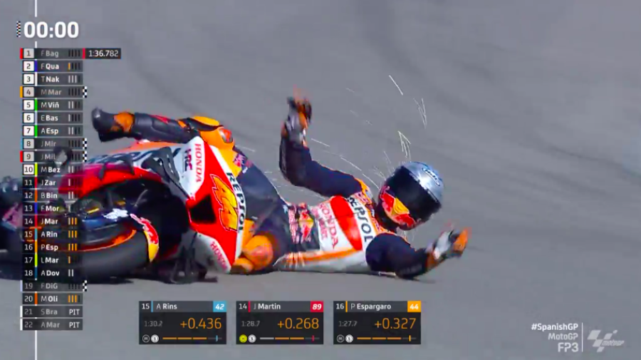 MotoGP: Bagnaia vola in FP3 a Jerez: Quartararo 2°, Marquez 4° su un ottimo Vinales