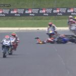 SBK, SS 600 : Peur pour Mercandelli à Vallelunga : il chute et risque de se faire écraser