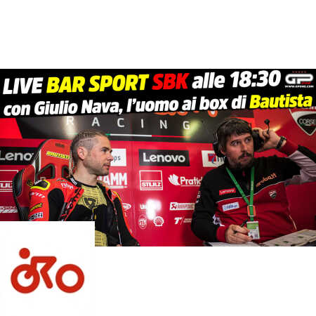 LIVE Bar Sport SBK à 18h30 - avec Giulio Nava, l'homme de Bautista dans les stands
