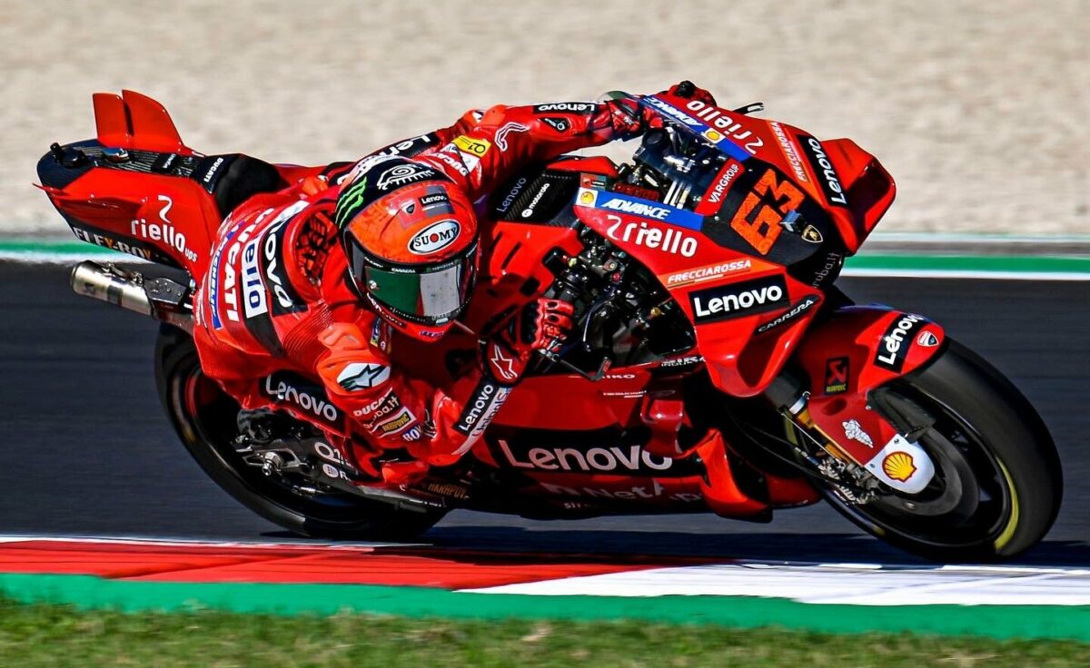 bagnaia test, motogp