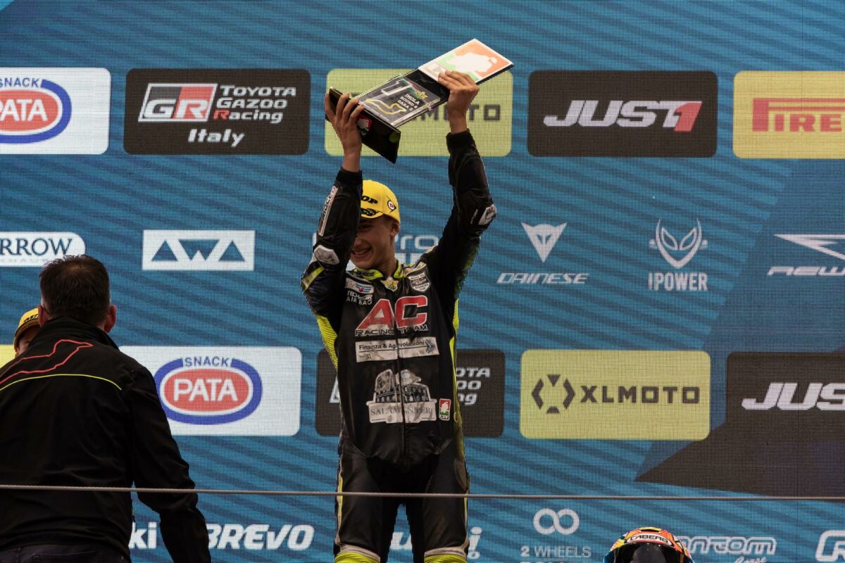 Leonardo “La Pulce” Zanni, le champion Pré Moto3 court depuis sa naissance