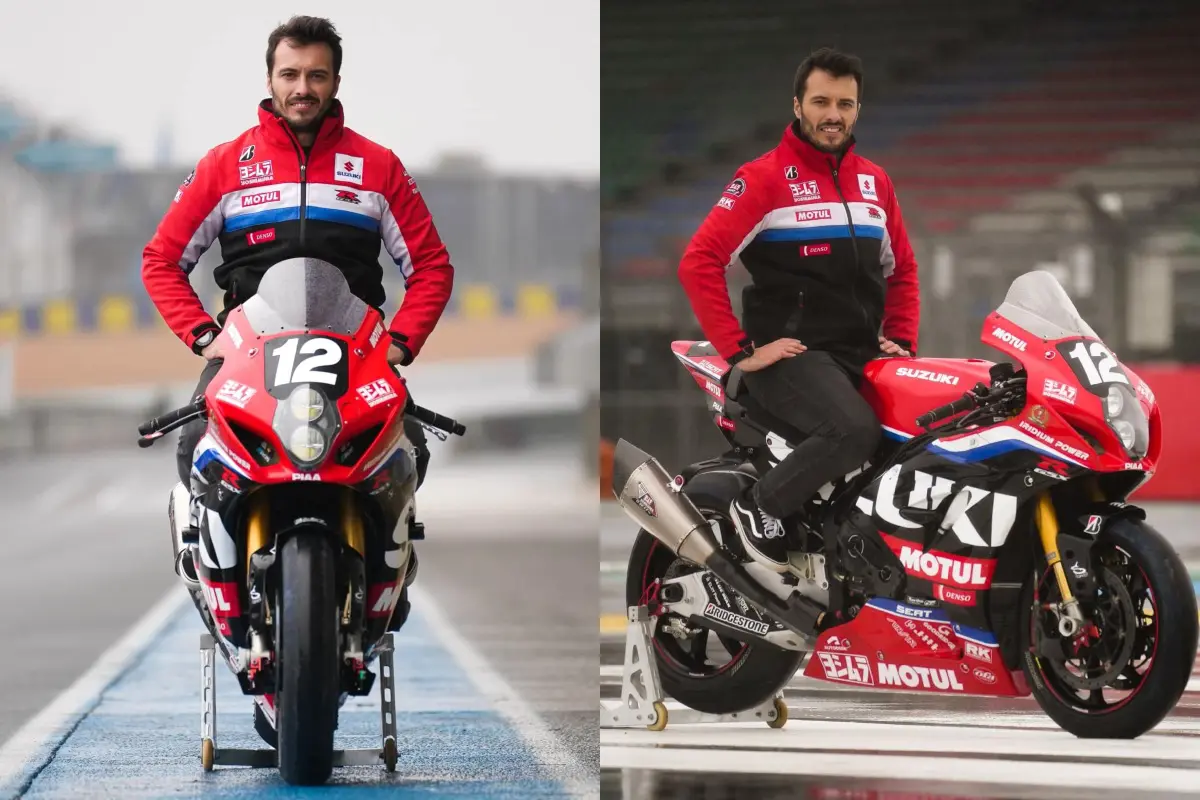 Guintoli, Black et Masson et les pilotes Yoshimura SERT 2023
