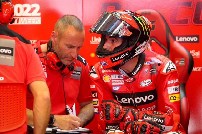 MotoGP, Pecco Bagnaia nel box Ducati