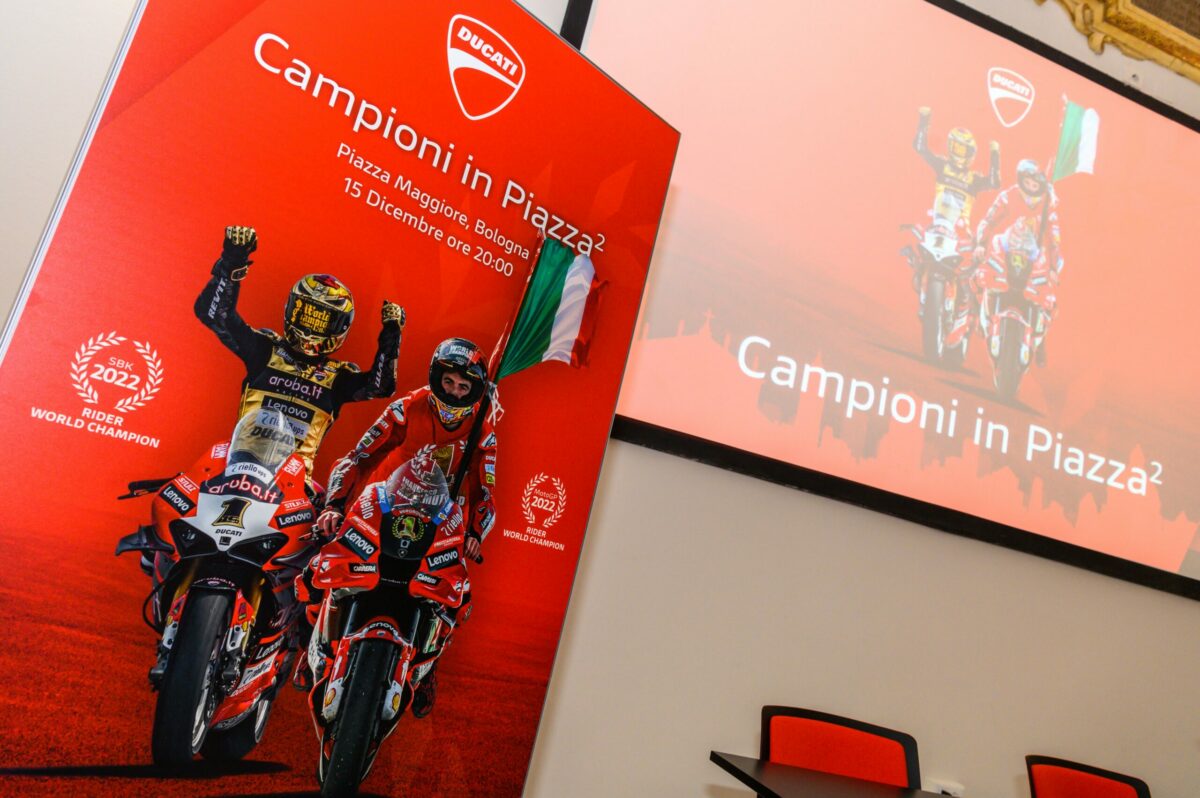 Campioni sur Piazza², Ducati célèbre son grand 2022 à Bologne