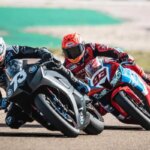 Alex Marquez in pista con Marc