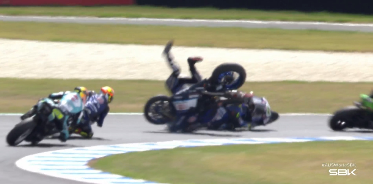 Superbike: Gardner-Aegerter, Debüt mit einer Sauerei „Ein Fehler, sorry Domi“