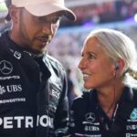 Lewis Hamilton Angela Cullen Toto Wolff Mercedes