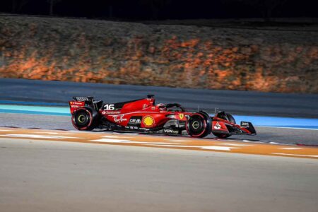 Leclerc Sainz Ferrari F1 GP Bahrain