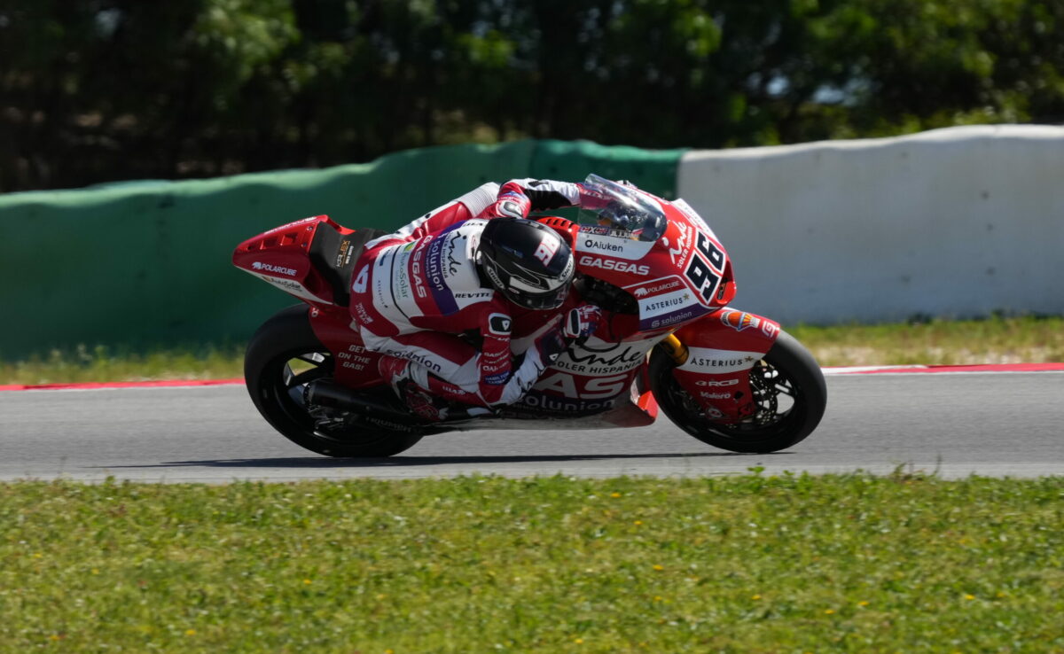 Moto2 Portimao, Essais 1 : Jake Dixon (avec chute) avant la pluie