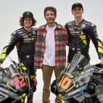 Valentino Rossi con Marco Bezzecchi e Luca Marini