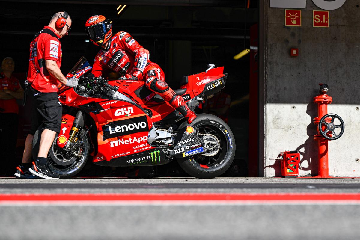 MotoGP, Pecco Bagnaia 100% : la pression des pneus est le seul risque