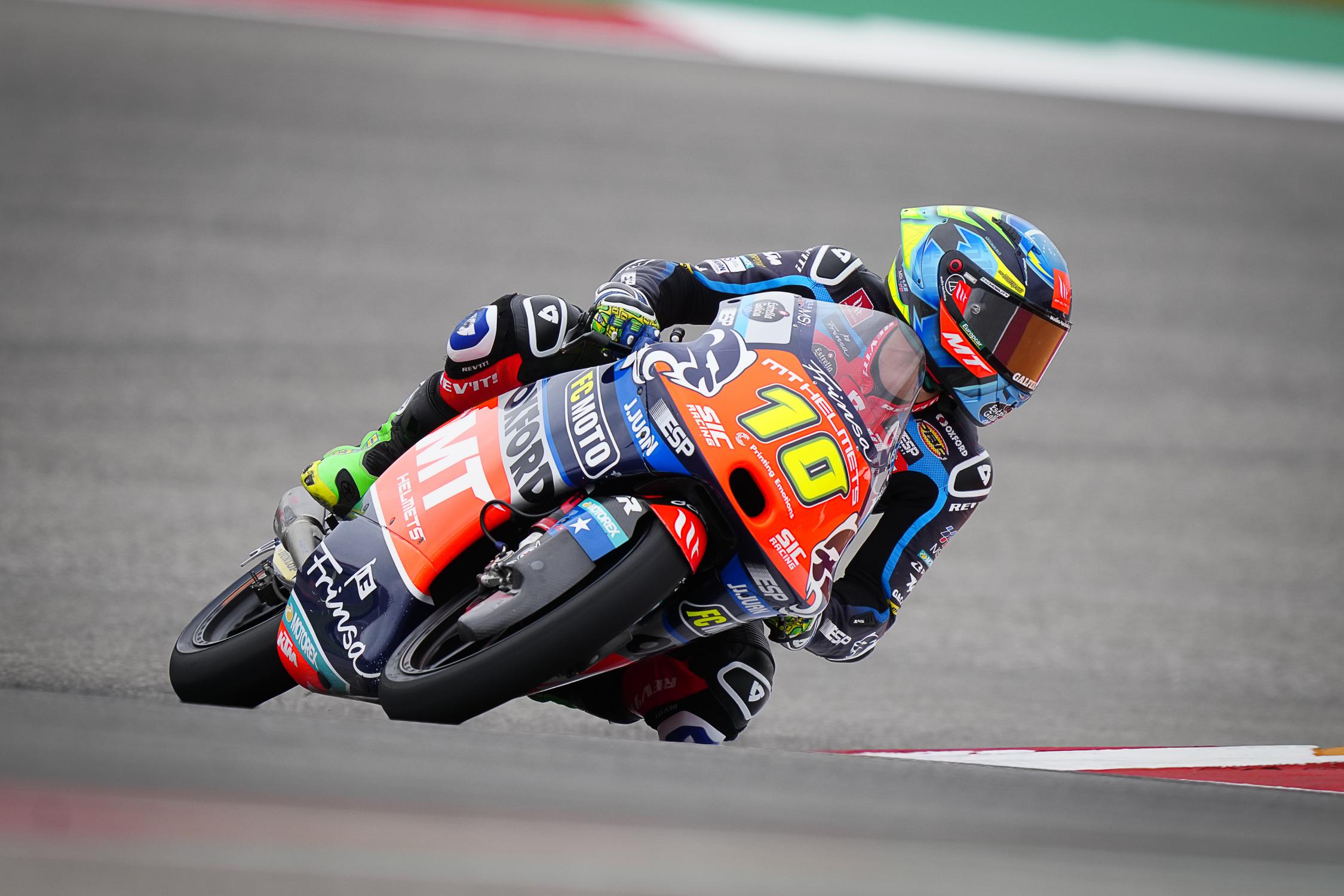 Moto3 Austin, Essais 3 : Diogo Moreira devant dans des conditions mitigées