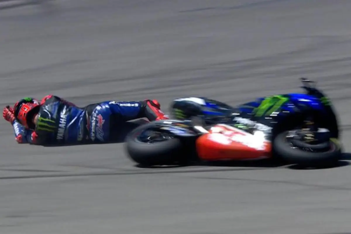 MotoGP Austin, Quartararo à la limite avec la Yamaha : crash et frustration